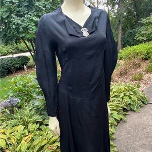 1930s black dress
